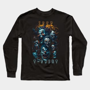 Evil clown halloween Long Sleeve T-Shirt